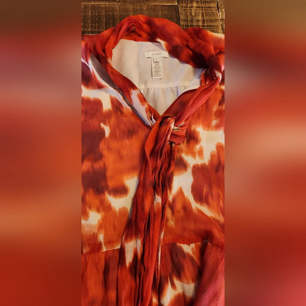 J. CREW Scarf Top Sleeveless Blouse Size 0